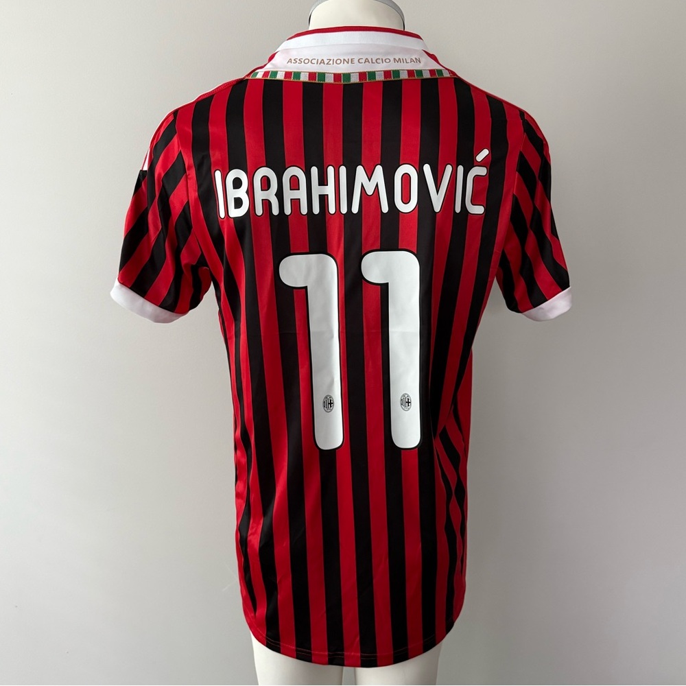 Zlatan Ibrahimovic AC Milan Champions League New Men Retro Adidas Soccer Jersey - Picture 10 of 11